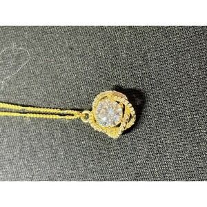 925 Silver Moissanite Neckalce Gold
